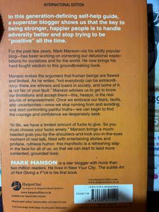 The Subtle Art of Not Giving a F*ck