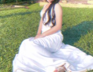 White Long Maxi Dress/ Calvin Klein