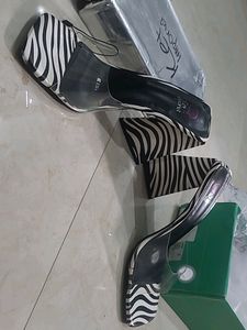 Price Dropped Brand New Zebra Print Heels