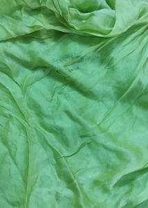 Parrot Green Satin Dress