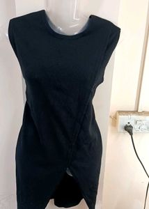 Blck Sleeveless Fitted Bodycon