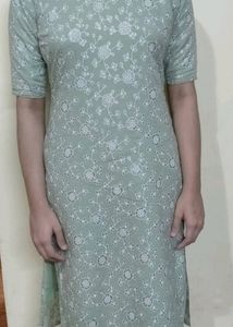 Pastel Green Glitter Kurta