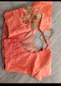 Peach Embroidered Lehenga choli