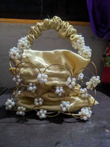 Pearled &amp; Gold Party Bag