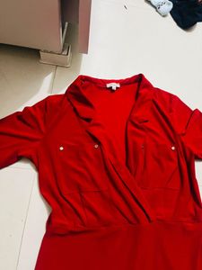 Red Wrap Dress
