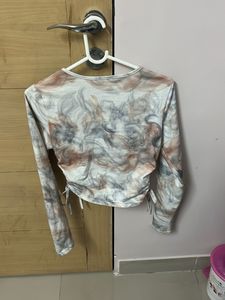 Trendy Patterned Long Sleeve Top