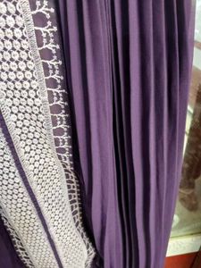 Purple Pleated Maxi Dress