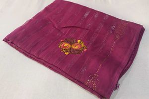 Elegant Pink Saree Sale New