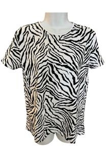 Zara Zebra Animal Print T Shirt