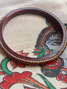 Stone Bangle Red Colour.Not Used