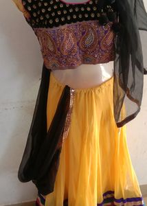 Yellow Lehga Choli