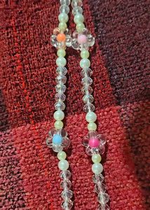 Floral Beaded Phone Charm