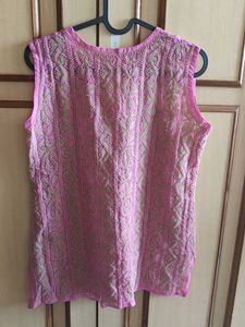 Embroidered Sleeveless Top