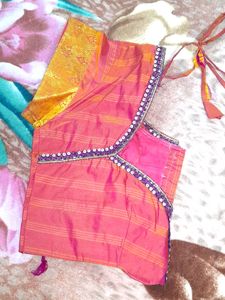 Kanjevaram Pattu Silk Saree With Blouse Stitched