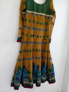 Embroidered Anarkali Dress No Return