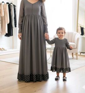 Party Wear Full Flare Gown Mother Daughter Duo