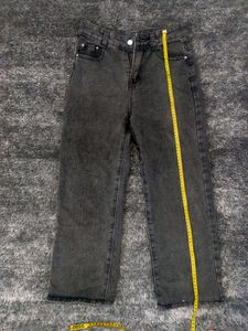 Charcoal Straight Jeans