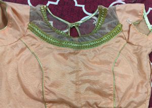 Peach Embroidered Blouse