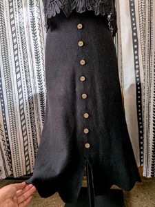 Chic Button-Front Skirt