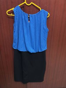 Chic Two-Tone Mini Dress