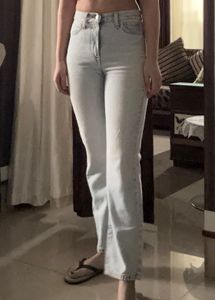 Levi’s Heavy Washed Mid Rise Straight Fit Jeans