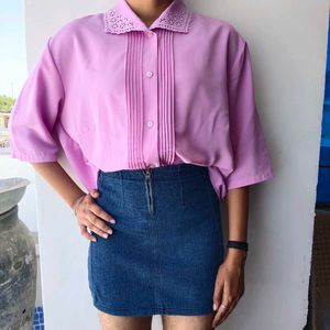 Vintage Shirt With Designer Collar