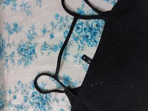 Sparkly Black Skater Dress