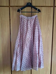 Pink Patterned Skirt