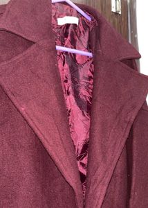 Burgundy Overcoat - Stylish &amp; Warm 42 and 44
