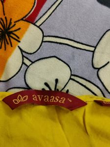 Avaasa Yellow Sequenced Kurti