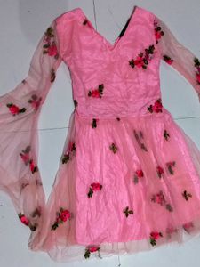 Pink Floral Dress