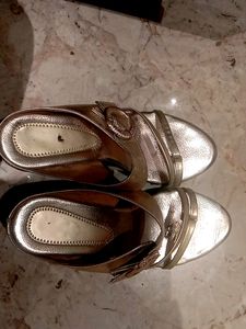Golden Wedding Wear Sandals