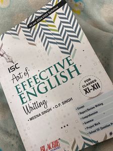 ISC ART OF EFFECTIVE ENGLISH WRITING