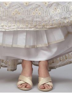 White Embroidered Lehenga Set