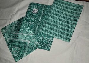 Green Dress Material