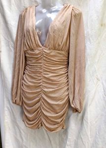 I. Ruched Bodycon Mini Dress