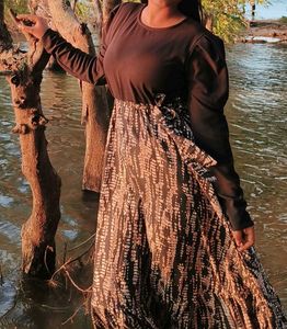 Printed Tiered Maxi Dress