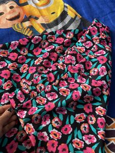 Floral Mini Skirt