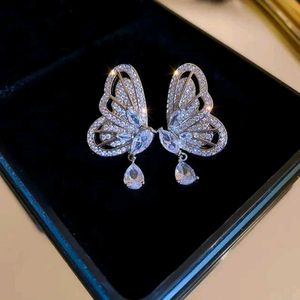 Diamond Butterfly Earrings