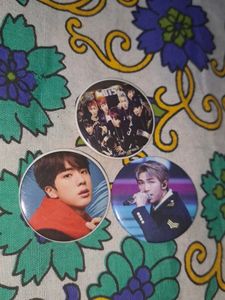 BTS Pin Badges (Set of 3)