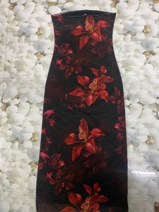 Floral Bodycon Midi Dress
