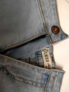 Frayed Studded Denim Shorts