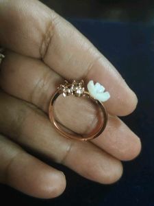 Floral Statement Anti Turnish Copper Gold Ring