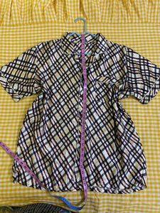 Satin Checked Button-Down Nightie Xxl