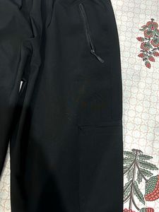 Black Cargo Track Pant For Men
