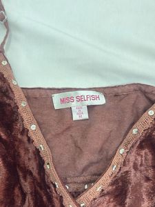 Velvet Brown Cami Top