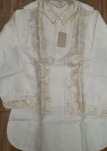 Jacket Kurta Pajama Chudidar Set (Cream)🛍