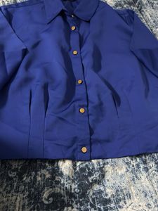Blue Crop Top new