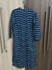 Stylish Blue Printed Kurta with price tag