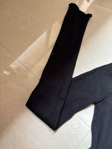Black Knit Midi Dress